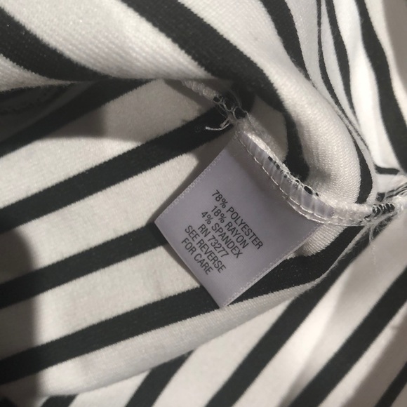NWOT Apt 9 Striped Peplum Tank Top - Picture 5 of 8